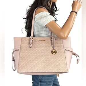 Michael Kors Gilly Pink Large Drawstring Travel Tote